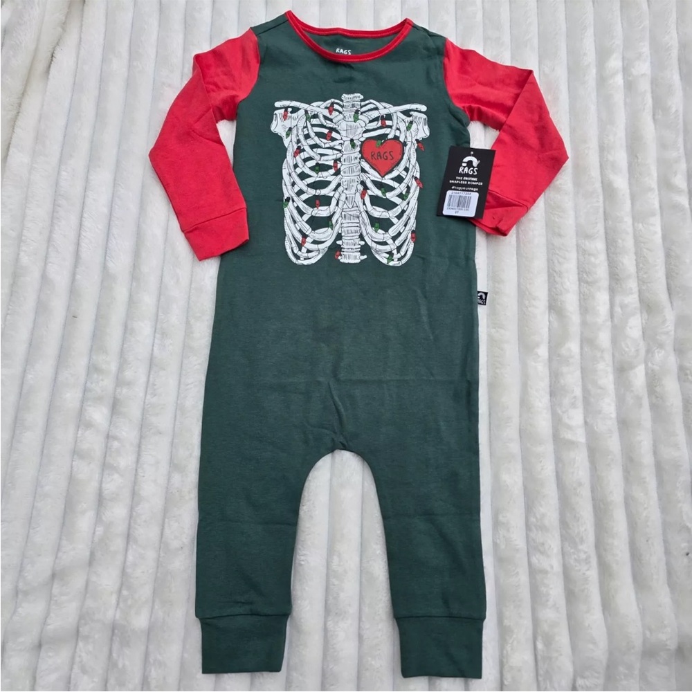 Rags to raches 2t Christmas skeleton brand new